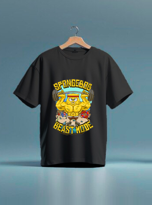 Camisetas de Gym / Fitness (BOB ESPONJA MODO BESTIA) - Image 2