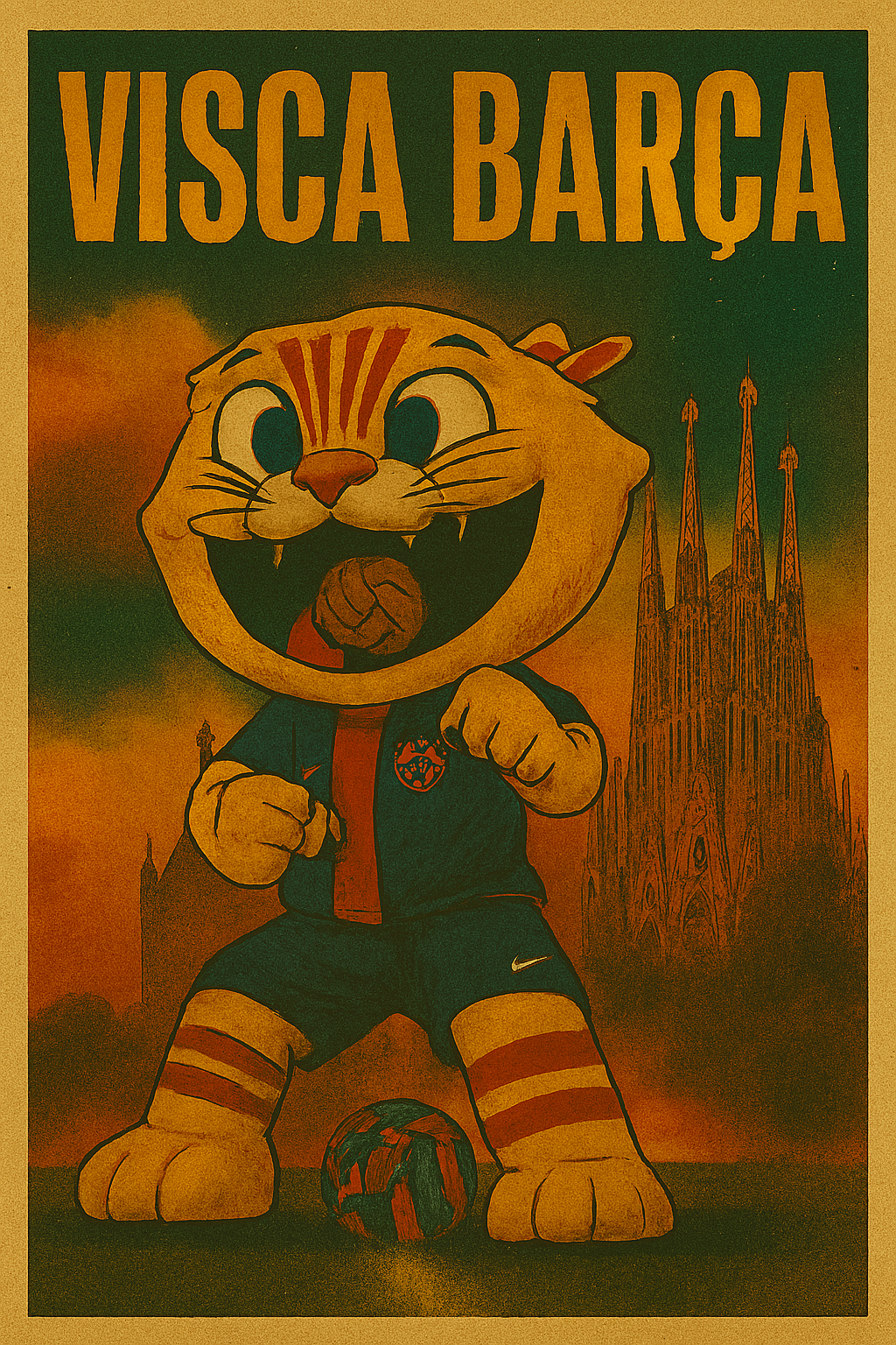 Camiseta FC Barcelona Retro – Estilo Vintage para Fanáticos del Barça - Image 2