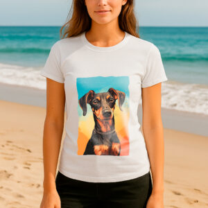 camiseta perro pinsher