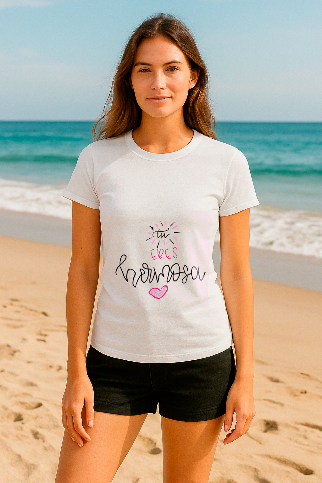 Camisetas de Frases Motivadoras (Tu Eres Hermosa)