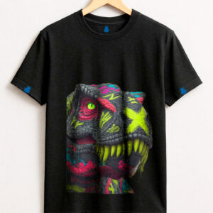 CAMISETA NEGRA DINOSAURIO