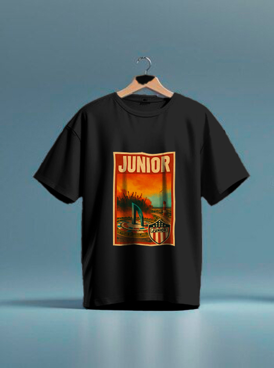 Camiseta Junior de Barranquilla- Estilo Vintage - Image 3