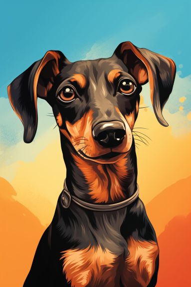 camiseta perro pinsher