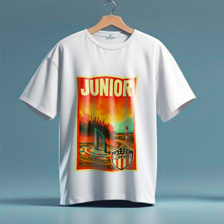 Camiseta Junior de Barranquilla- Estilo Vintage