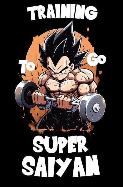 Camisetas de Gym / Fitness (VEGETA TRAINING) - Image 3